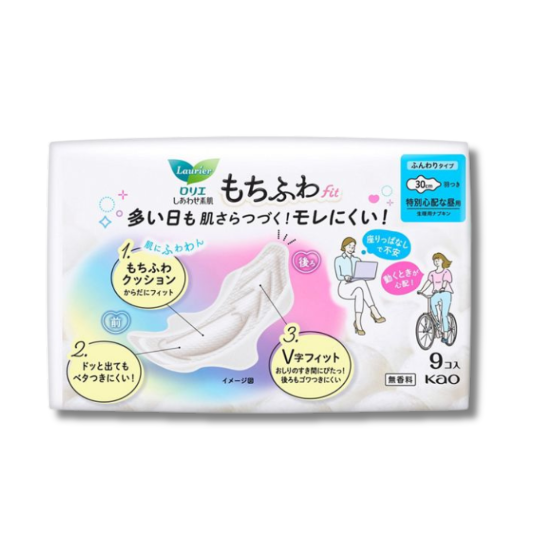 Laurier Happy Skin Mochifuwa Fit – Special Daytime Use Pads