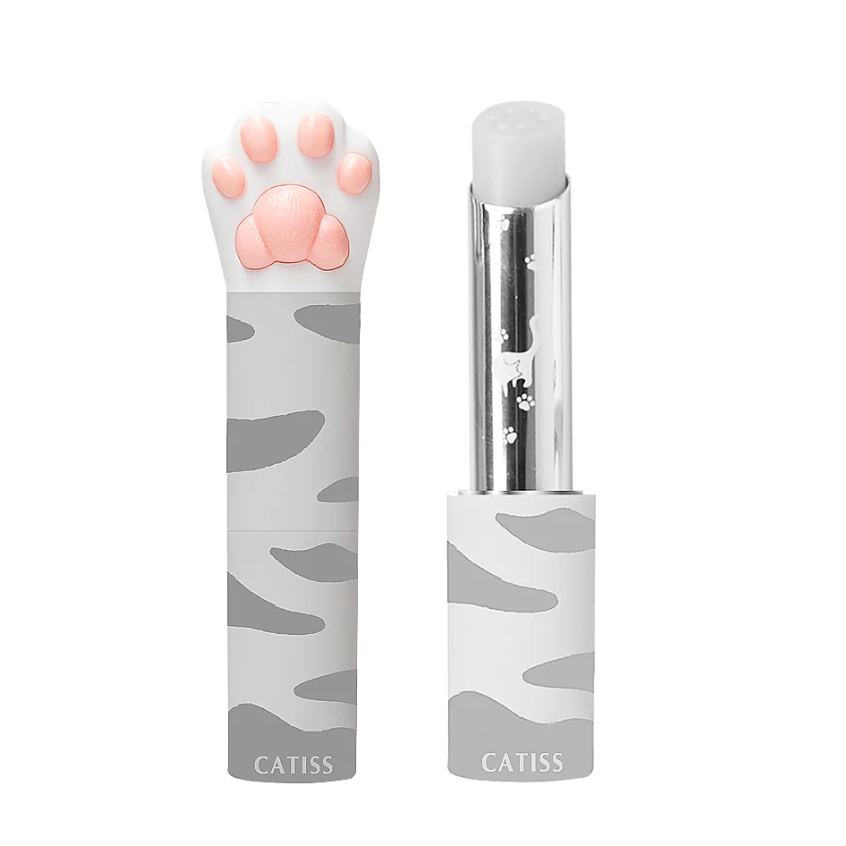 Gray Cat Paw Lip Balm Original Flavor & Colorless