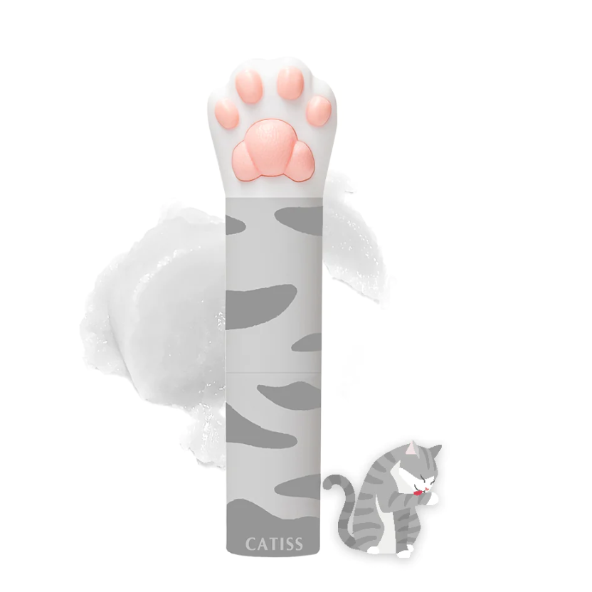 Gray Cat Paw Lip Balm Original Flavor & Colorless