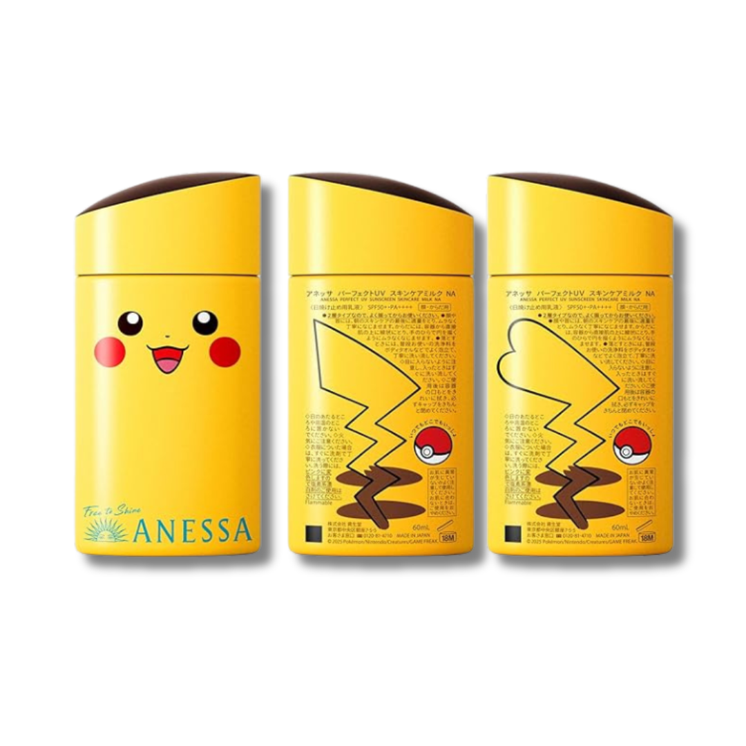Anessa Perfect UV Skin Care Milk, NA "Pokemon Collaboration Limited Package" (Pikachu)