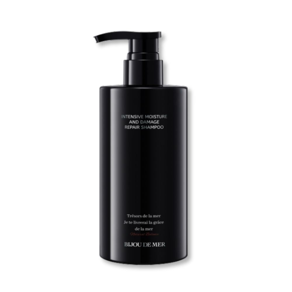 Bijou de Mer Moisture Repair Shampoo 400ml keratin repair shampoo for dry frizzy color treated hair with hyaluronic acid and argan oil