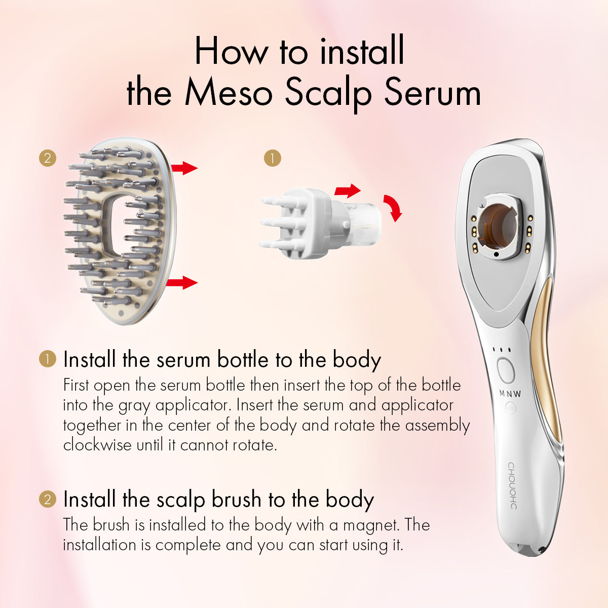 The Mesobrush – Advanced 5-in-1 Scalp & Hair Revitalizing Tool