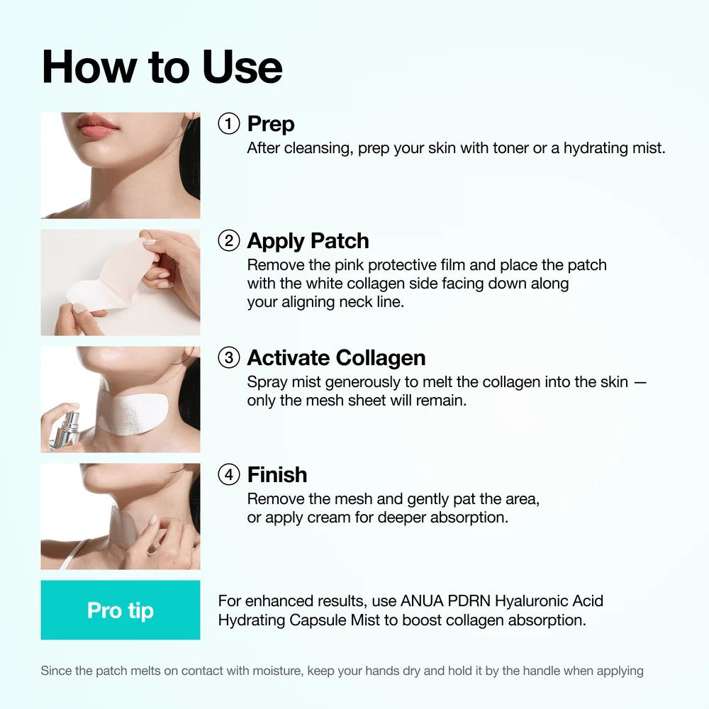 Anua PDRN Collagen Melting Patch for Neck