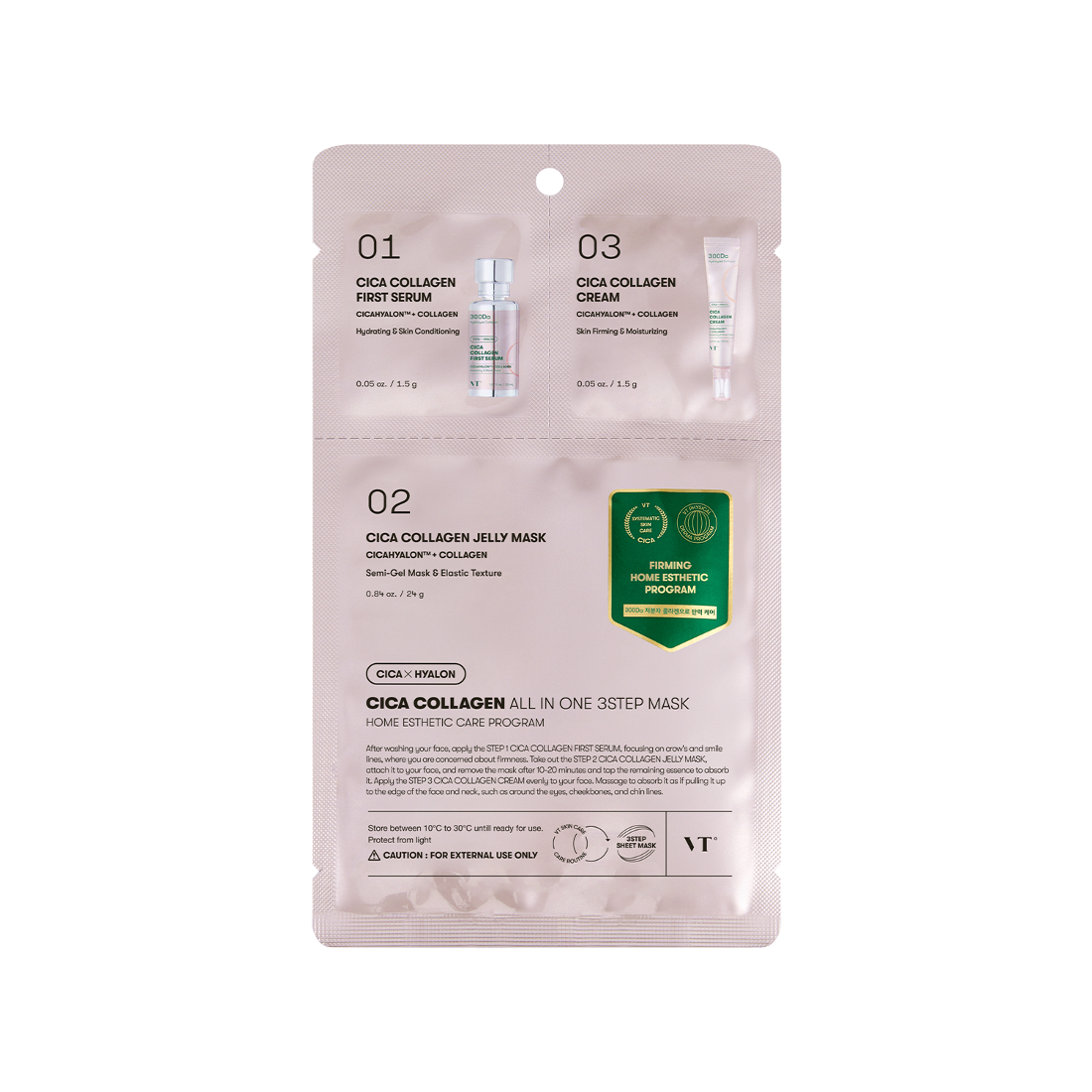 VT Cica Collagen All In One 3step Mask