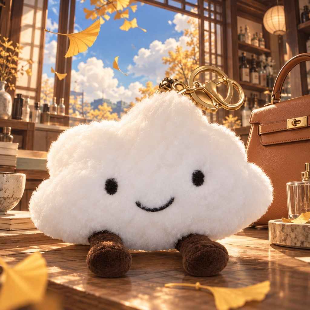 Cute Cloud Keychain