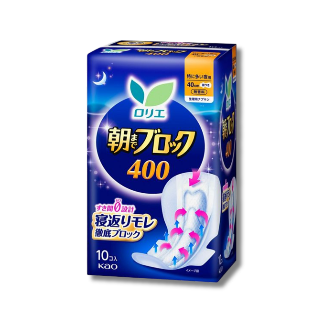 Laurier Morning Block 400 – Ultra Absorbent Overnight Pads