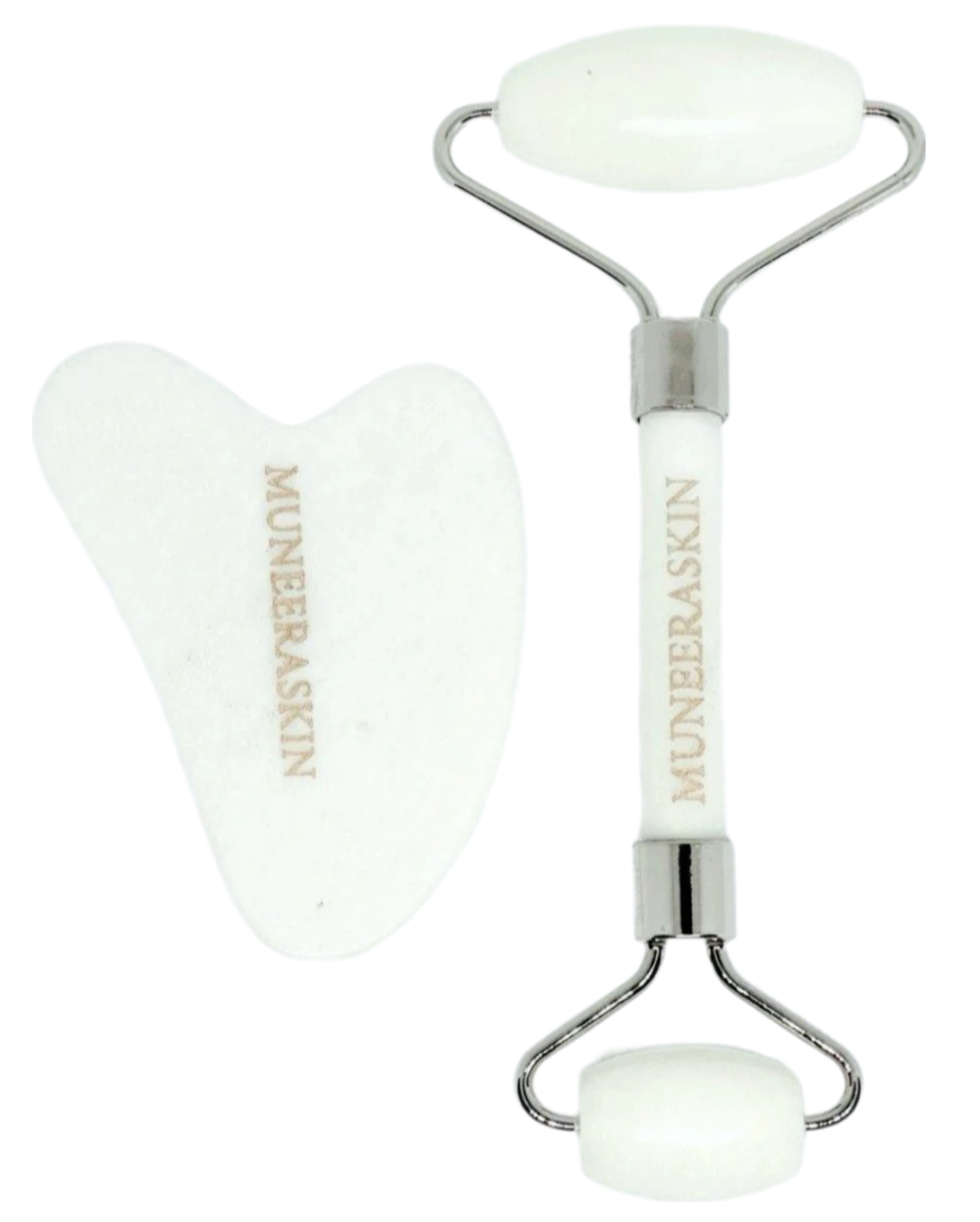 White Jade Roller & Gua Sha Set
