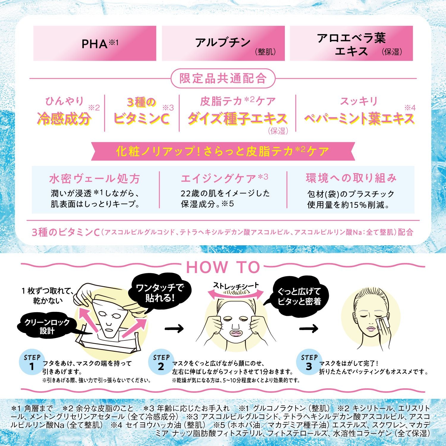 Saborino Night Cool Otsukaresamask Peach Sparkling — Limited Edition 5-in-1 Night Mask