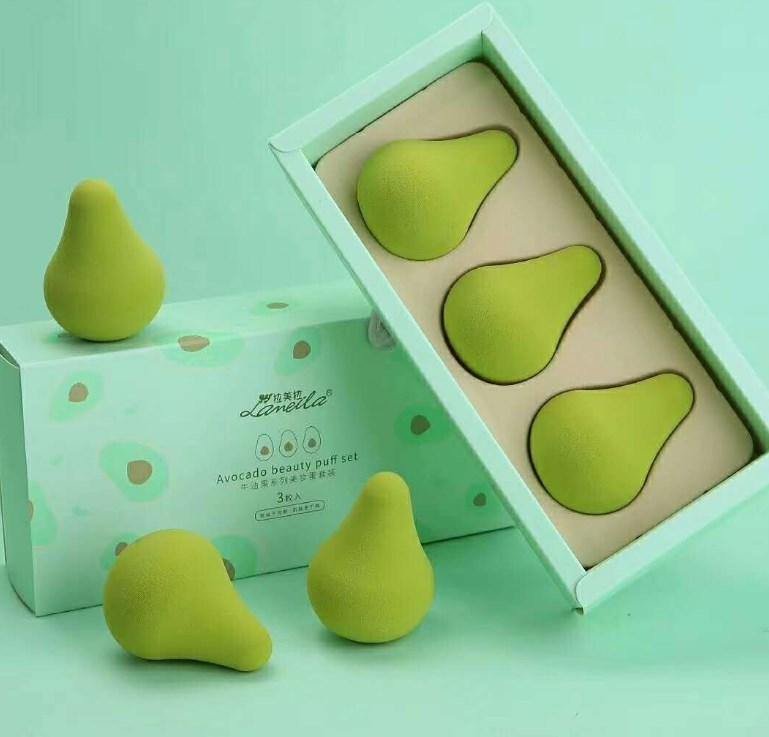 AVOCADO MAKEUP SPONGE SET - Muneeraskin