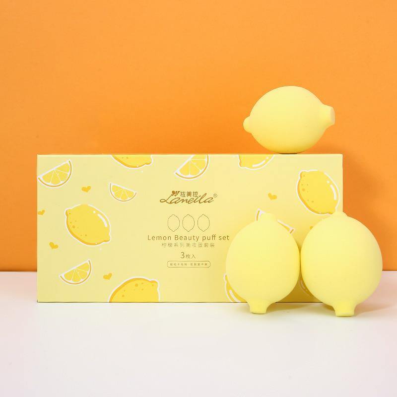 LEMON MAKEUP SPONGE SET - Muneeraskin