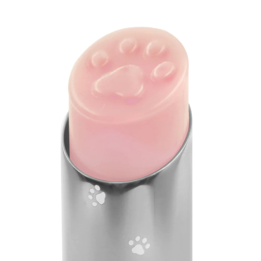 Tortoiseshell Cat Paw Lip Balm Berry Flavor & Natural Pink