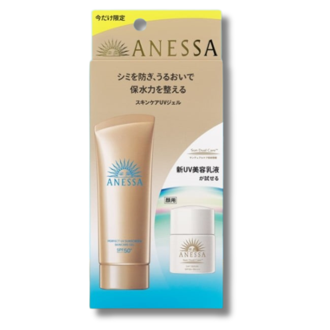 ANESSA PERFECT UV SKINCARE GEL NA Trial Set 90 g & DAY SERUM 6 ml