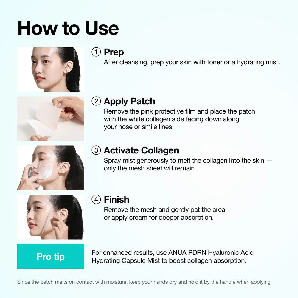 Anua PDRN Collagen Melting Patch for Glass Skin